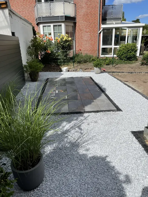 Gesamtansicht Kiesgarten