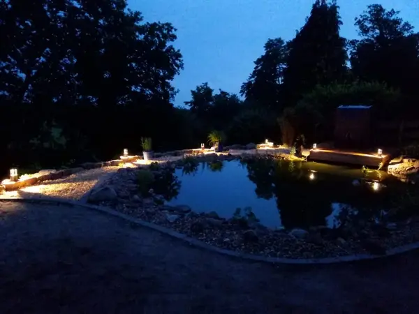 Illumination der Wasseranlage