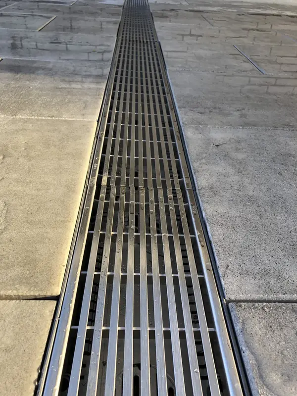 Detail Entwässerungsrinne